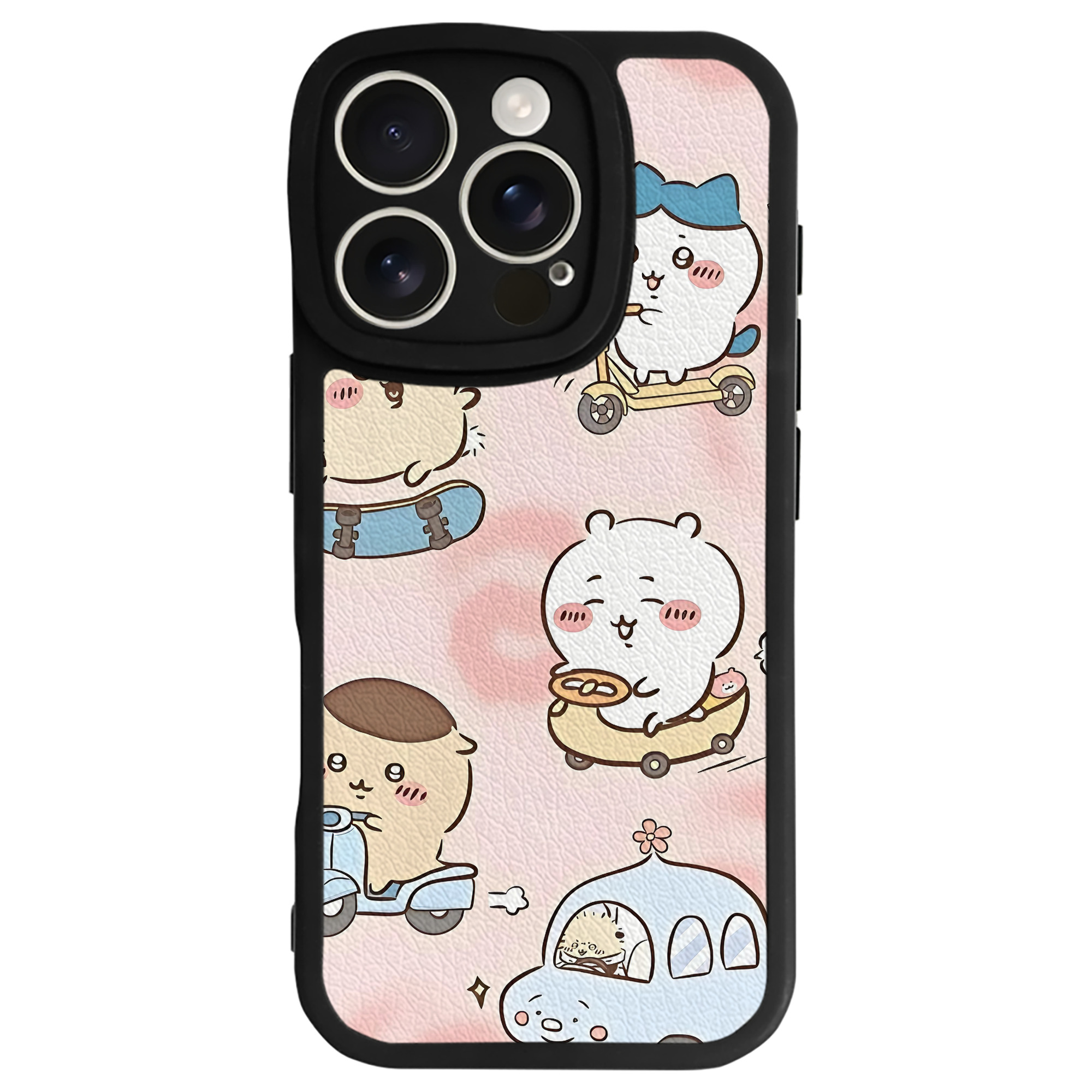 （画像用） ちいかわ Chii-kawa 【iPhone 16シリーズ対応】シリコンスマホケース（レザー調） 材質：シリコン